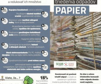 Zložky triedeného odpadu